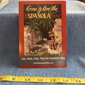 Espanola Historic Spanish Village Postcard GoCard Ad